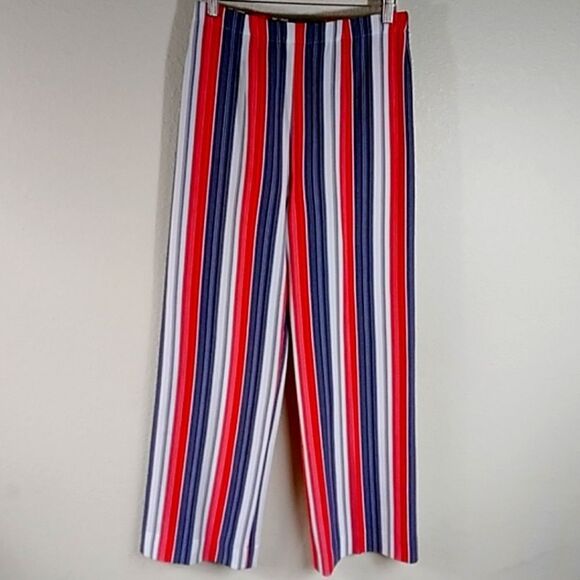 Vintage Haymater Made In USA Striped Women's Pants Dress Size 12 - Picture 14 of 16
